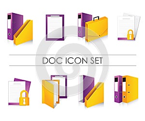 Doc icons set 3D