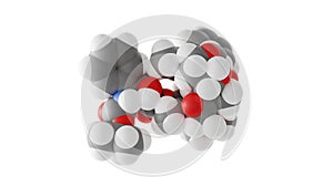docetaxel molecule, taxotere, molecular structure, isolated 3d model van der Waals photo