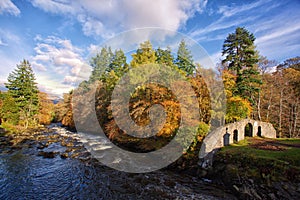 Dochart river in Killin, Scotland