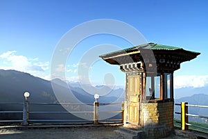 Dochula Pass on the road from Thimphu to Punaka, Bhutan