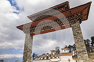 Dochula pass on the road from Thimpu to Punakha, Bhutan