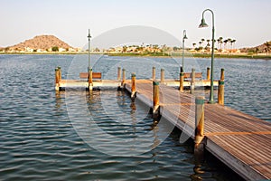 Dock in the Arizona desert