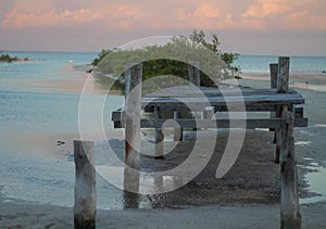 Dock in disrepair.