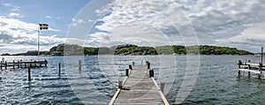 Dock at the harbor at Slotteberget