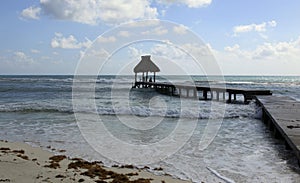 The Dock and Huts at Vidanta Riviera Maya