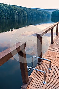 Dock on lake