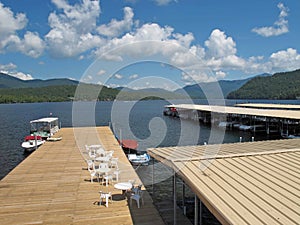 Dock on Lake Placid NY, Adirondacks