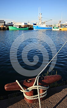 Dock Mooring Cleat in Harbour