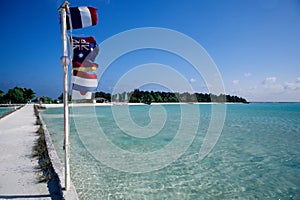 Dock mooring maldives