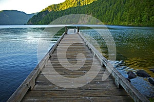 Dock Over Crescent Lake