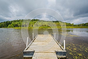 Dock on Pendleton Lake, at Blackwater Falls State Park, West Virginia