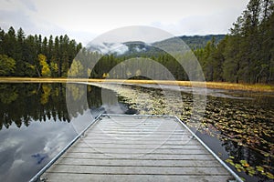 Dock at Sinclair Lake in Idaho