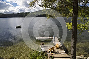 Dock on Squam Lake, New Hampshire