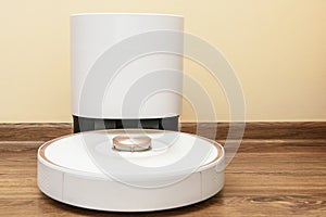 Dock station of a robot vacuum cleaner