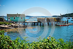 Dock in Stonington Maine