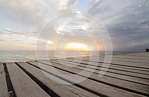 Dock at sunset