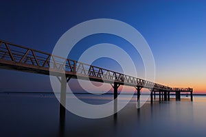 Dock at sunset