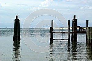 Dock View from the Beach