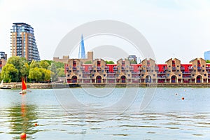Dockside apartments at Shadwell Basin in London photo