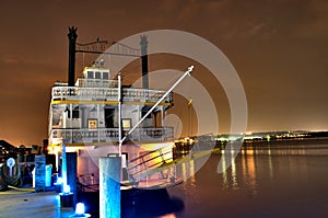 A Docked Boat On The Potomac River