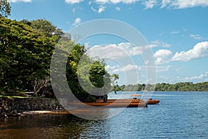 Docked Boats at a campsite in Ucaima, Venezuela