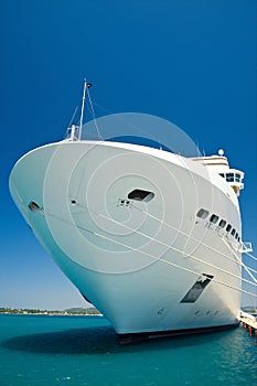 Docked cruise ship photo