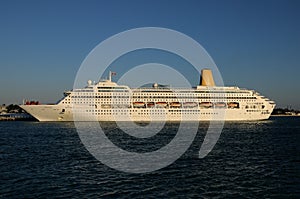 Docked Cruise Ship