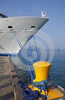 Docked cruise ship photo