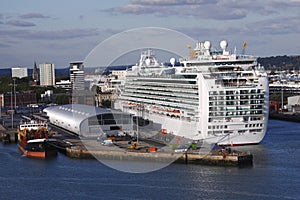 Docked Cruise Ship photo