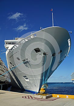 Docked Cruise ship