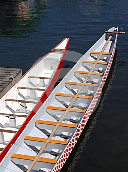 Docked Dragon Boats