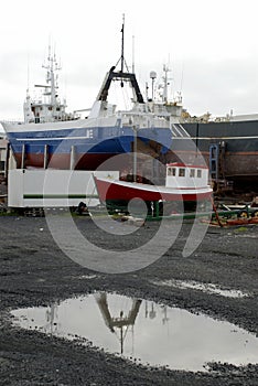 Docked ships