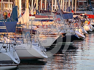 Docked Yachts