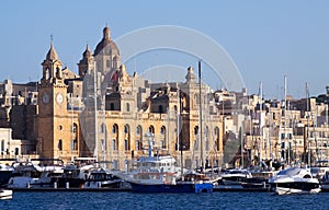 Docked yachts in Dockyard Creek