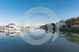 Docked yatch