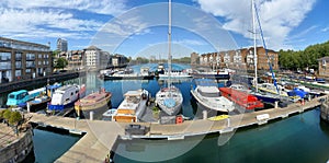 Dockland Heritage in a sunny day on South London