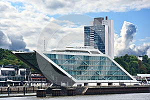 Dockland, modern building in the harbor of Hamburg