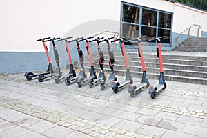 Dockless electric scooters