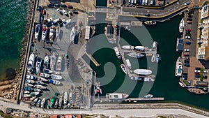 Docks full of parked up boats and yachts