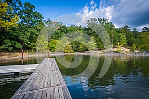 Docks in Lake Wylie, at McDowell Nature Preserve, in Charlotte, photo