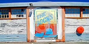 The Docks mural Fremantle Harbour, Western Australia photo