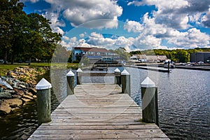 Docks at North East Community Park in North East, Maryland.