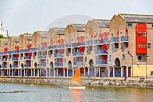 Dockside apartments at Shadwell Basin in London photo