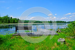 Dockside View of Pecks Pond