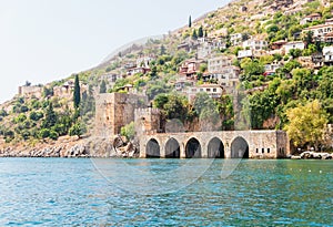 The dockyard of Alanya, Turkey Seljuk tersane