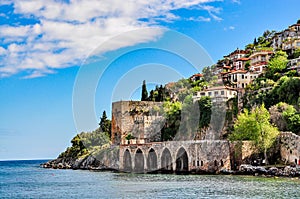 Dockyard and arsenal in Alanya, Turkey