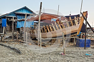 The dockyard in small fisherman village