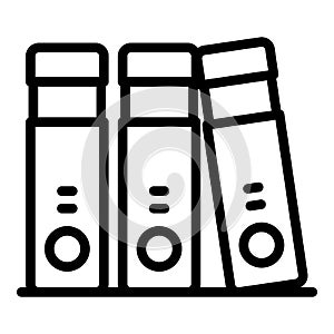 Docs folders icon, outline style