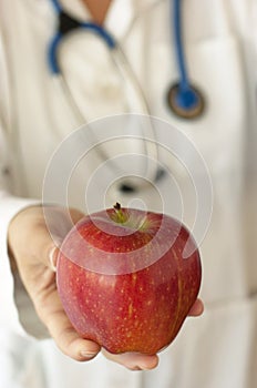 Doctor. Apple. Stethoscope