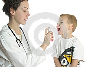 Doctor assessing patient